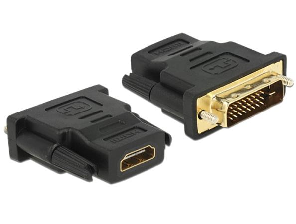 DeLOCK Adapter DVI 24+1 pin male > HDMI female - Video adaptér - HDMI / DVI - DVI-D (M) do HDMI (F) 65466