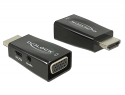 Delock Adaptér HDMI-A samec > VGA samice, s Audio 65901