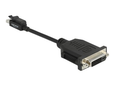 DeLOCK - Adaptér obrazovky - jeden spoj - Mini DisplayPort (M) s jazýčkem do DVI-I (F) - DisplayPor 65979