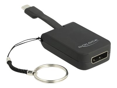 DeLOCK - Adaptér obrazovky - USB-C (M) do DisplayPort (M) - DisplayPort 1.2 - 3 cm - podporuje 4K - 63940