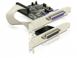Delock adaptér PCI Express x1 2xparalelní port 89125