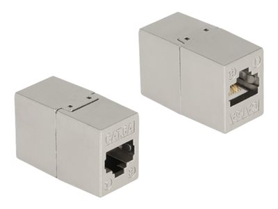 DELOCK, Adapter RJ45 jack to RJ45 jack Cat.6A me 87037