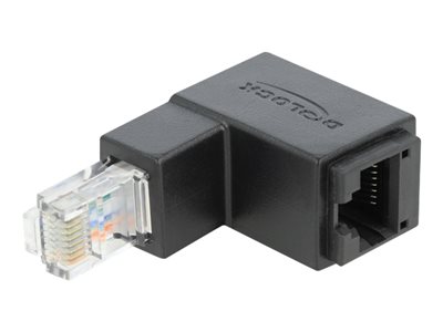 DELOCK, Adapter RJ45 plug downwards angled > RJ4 86423