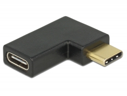Delock Adaptér SuperSpeed USB 10 Gbps (USB 3.1 Gen 2) USB Type-C™ samec > port samice pravoúhlý levý / pravý 65915