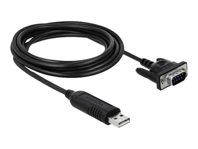 DELOCK, Adapter USB 2.0 Type-A to 1 x Serial RS- 66282