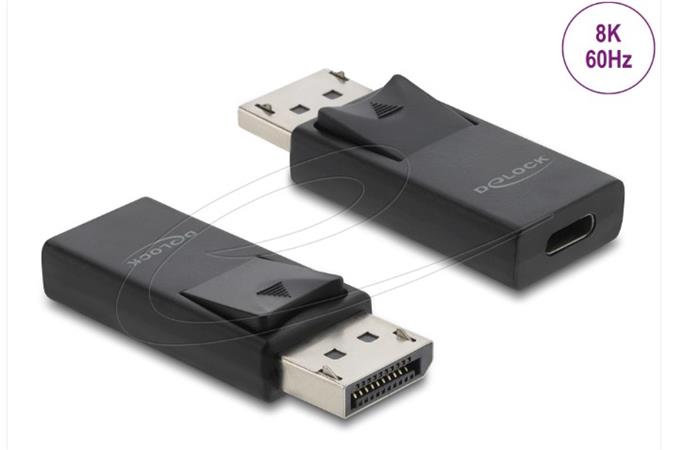 Delock Adaptér USB Type-C™ na DisplayPort 8K s podporou HDR a HDCP 61078