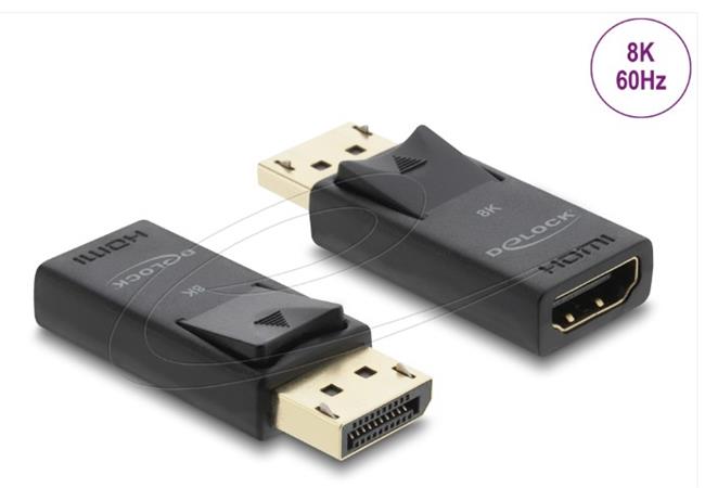 Delock Adaptér z Active DisplayPort 1.4 na HDMI, 8K, s funkcí HDR 61084
