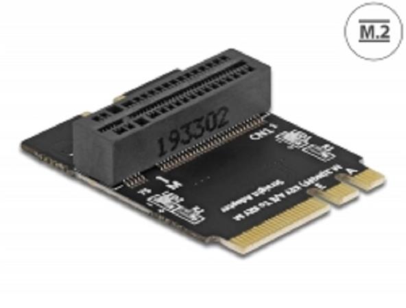 Delock Adaptér z key M.2 se zástrčkou A+E na slot key M, pravoúhlý, s držákem 64137