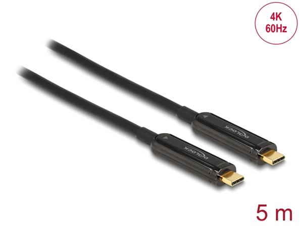 Delock Aktivní optický videokabel USB-C™, 4K 60 Hz, 5 m 84090