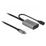 Delock Aktivní prodlužovací kabel USB 3.1 Gen 1 USB Type-C™ na USB Typ-A 5 m 85391