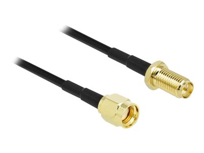 DELOCK, Antenna Cable RP-SMA plug to RP-SMA jack 90465