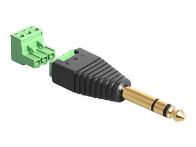 Delock - Audio adaptér - svorkovnice 3 piny s piny (male) do stereo jack s piny (male) 65460