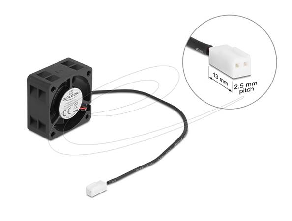 Delock Axiální ventilátor: 5 V DC, 40 x 40 x 20 mm, černý 67287