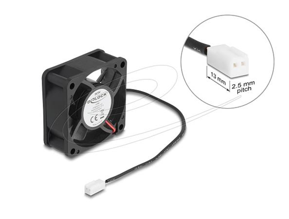 Delock Axiální ventilátor: 5 V DC, 80 x 80 x 25 mm, černý 67290
