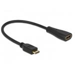 Delock Cable High Speed HDMI with Ethernet - mini C male > A female 65650