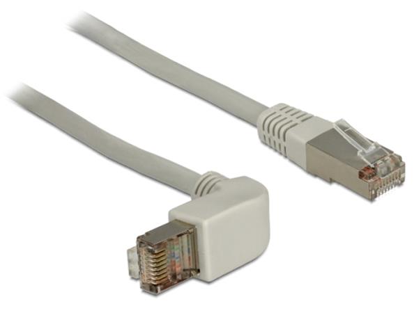 Delock Cable RJ45 Cat.6 SSTP pravoúhlý / přímý 0,5 m 83524