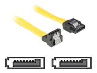 Delock cable SATA 30cm down/straight metal yellow 82474