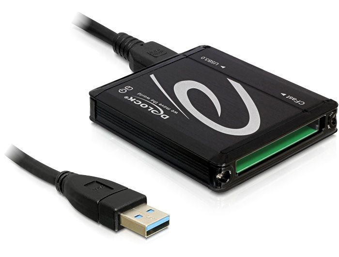 DeLOCK Card Reader USB 3.0 > CFast - Čtečka karet (karta CFast typ I, karta CFast typ II) - USB 3.0 91686