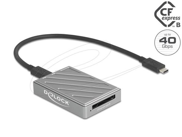 Delock Čtečka karet USB Type-C™ 40 Gbps pro paměťové karty CFexpress typu B 91021