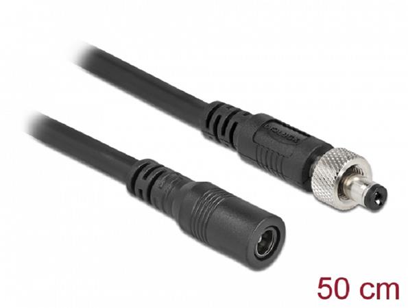 Delock DC prodlužovací kabel 5,5 x 2,1 mm, ze zástrčky na zásuvku, šroubovací 86570