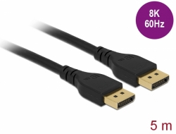 Delock DisplayPort 1.2 kabel 4K 60 Hz 5 m bez západky 85912