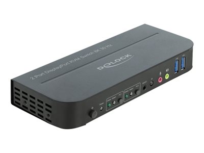 DELOCK, DisplayPort 1.4 KVM Switch 8K 30 Hz with 11482