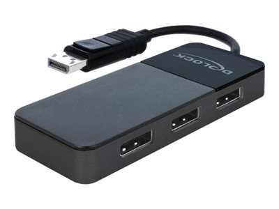 DeLock DisplayPort 1.4 Splitter 1 x DisplayPort in > 3 x DisplayPort out - Rozdělovač video / audio 87737