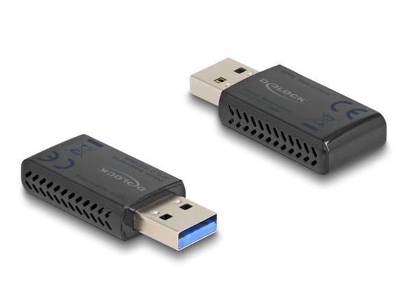 Delock Dvoupásmový Wi-Fi 6 WLAN USB adaptér AX1800 (1201 + 574 Mbps) 12772