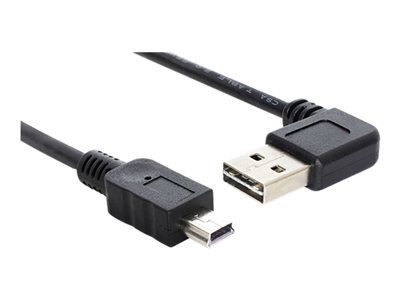 DeLOCK EASY-USB - Kabel USB - mini-USB Type B (M) do USB (M) - 3 m - konektor 90° - černá 83380