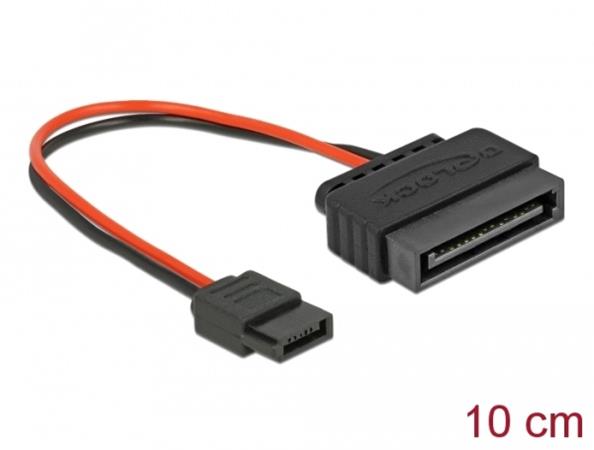 DeLOCK - Elektrický kabel - SATA napájení (M) do Slimline SATA power (F) - 10 cm