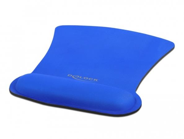 DELOCK, Ergonomic Mouse pad with Wrist Rest blue 12699