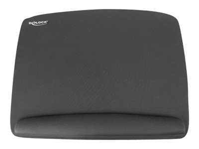 DeLOCK Ergonomic - Podložka pro myš s polštářkem pro zápěstí - černá 12601