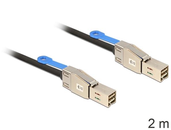 DeLOCK - Externí kabel SAS - SAS 12Gbit/s - 36kolíkový 4x stíněný konektor Mini MultiLane (M) do 36 83395