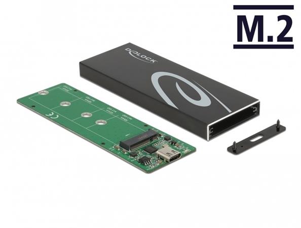 Delock Externí pouzdro pro M.2 SATA SSD se USB Type-C™ samice 42003
