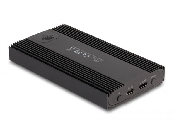 Delock Externí pouzdro USB 20 Gbps pro 2 x SSD M.2 NVMe PCIe se zásuvkovým konektorem USB Type-C™ a RAID - beznást 42022
