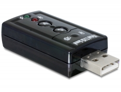 Delock Externí USB 2.0 zvukový adaptér 24 bit / 96 kHz se S/PDIF 63926