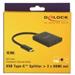 DeLOCK - Externí video adaptér - STDP4320 - USB-C - 2 x HDMI - černá - maloobchod 87719