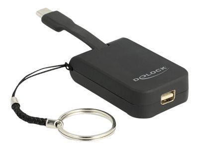 DeLOCK - Externí video adaptér - VL100 - USB-C - Mini DisplayPort - černá 63939