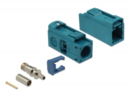 Delock FAKRA Z samice 25 mm (dlouhá) pro krimpování 89695