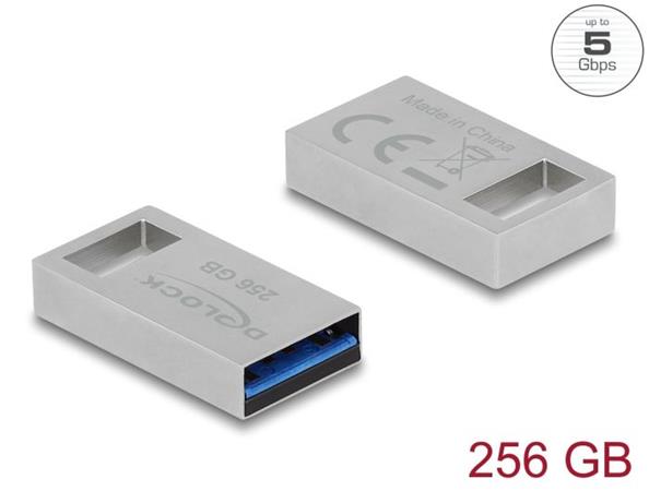 Delock Flash disk USB 5 Gbps, 256 GB - kovový kryt 54006