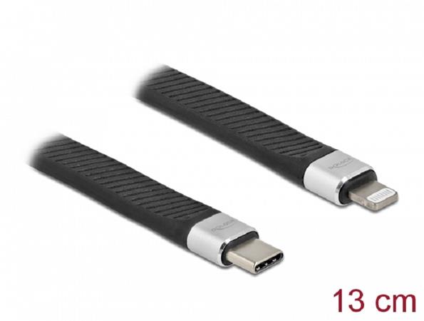 Delock FPC plochý stuhový kabel, USB Type-C™ na Stereo jack samice, 10 cm 86941