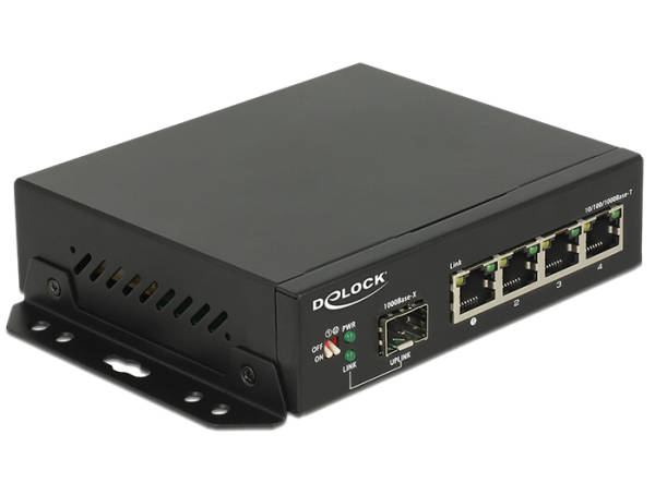 Delock Gigabit Ethernet Switch 4 Port + 1 SFP 87704