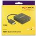 Delock HDMI Audio Extractor 4K 60 Hz compact 63276
