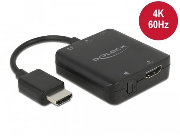 Delock HDMI Audio Extraktor 4K 60 Hz kompaktní 63333