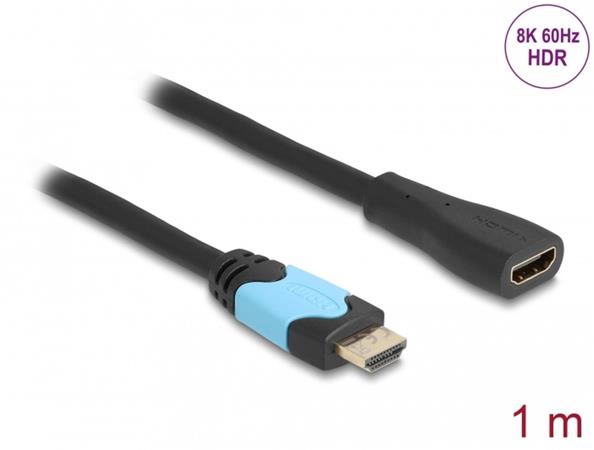 Delock High Speed HDMI prodlužovací kabel 48 Gbps 8K 60 Hz 1 m 81997