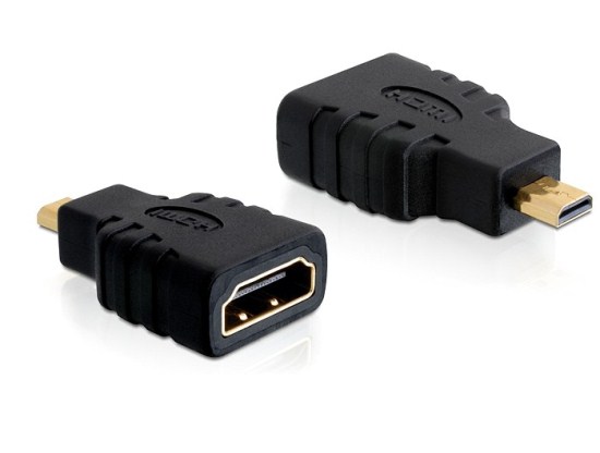 DeLOCK High Speed HDMI with Ethernet - HDMI adaptér - mikro HDMI (M) do HDMI (F) 65242