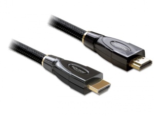 DeLOCK High Speed HDMI with Ethernet - HDMI s kabelem Ethernet - HDMI (M) do HDMI (M) - 2 m - antra 82737