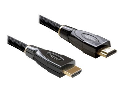 DeLOCK High Speed HDMI with Ethernet - HDMI s kabelem Ethernet - HDMI (M) do HDMI (M) - 5 m - antra 82739