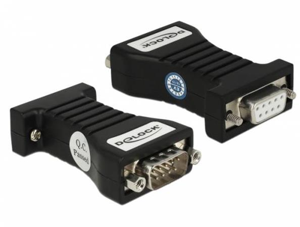 Delock Izolátor 1 x Sériový RS-232 DB9 samice na 1 x Sériový RS-232 DB9 samec 3 kV 63968