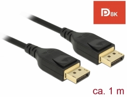 DeLOCK - Kabel DisplayPort - DisplayPort (M) do DisplayPort (M) - DisplayPort 1.4 - 1 m - podpora 8 85658